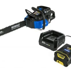 Kobalt Cordless Electric Chainsaws 80-volt Max 18-in Brushless Cordless Electric Chainsaw 2 Ah (Battery & Charger Included)