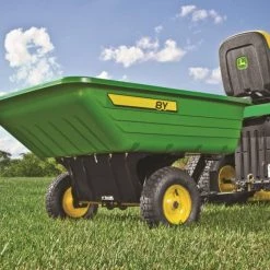 John Deere Lawn Mowers 8-cu ft Poly Dump Cart -Outdoor Tools & Equipment Fashion Store 04446512
