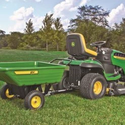 John Deere Lawn Mowers 8-cu ft Poly Dump Cart -Outdoor Tools & Equipment Fashion Store 04446513