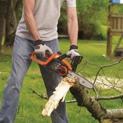 BLACK+DECKER Chainsaws & Pole Saws 20-Volt Max 10-in Cordless Electric Chainsaw (Battery Included) -Outdoor Tools & Equipment Fashion Store 04963138