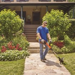 BLACK+DECKER Trimmers & Edgers EASYFEED 20-Volt Max 12-in Straight Cordless String Trimmer with Edger Capable (Battery Included) -Outdoor Tools & Equipment Fashion Store 05245990