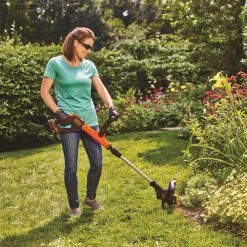 BLACK+DECKER Trimmers & Edgers EASYFEED 20-Volt Max 12-in Straight Cordless String Trimmer with Edger Capable (Battery Included) -Outdoor Tools & Equipment Fashion Store 05245991