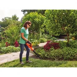 BLACK+DECKER Leaf Blowers POWERBOOST 20-volt Max 100-CFM Handheld Cordless Electric Leaf Blower 2 Ah (Battery & Charger Included) -Outdoor Tools & Equipment Fashion Store 05318188