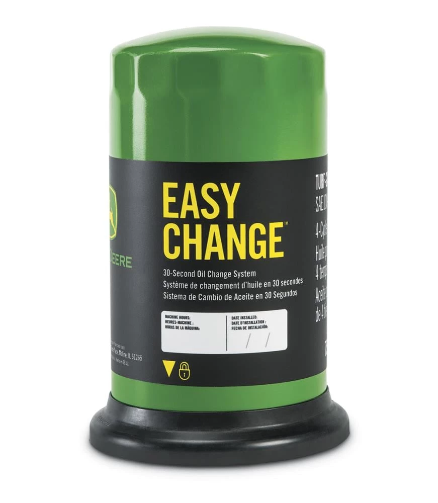 John Deere Power Equipment Parts Easy Change 30-Second Oil Change System 1 John Deere Power Equipment Parts Easy Change 30-Second Oil Change System