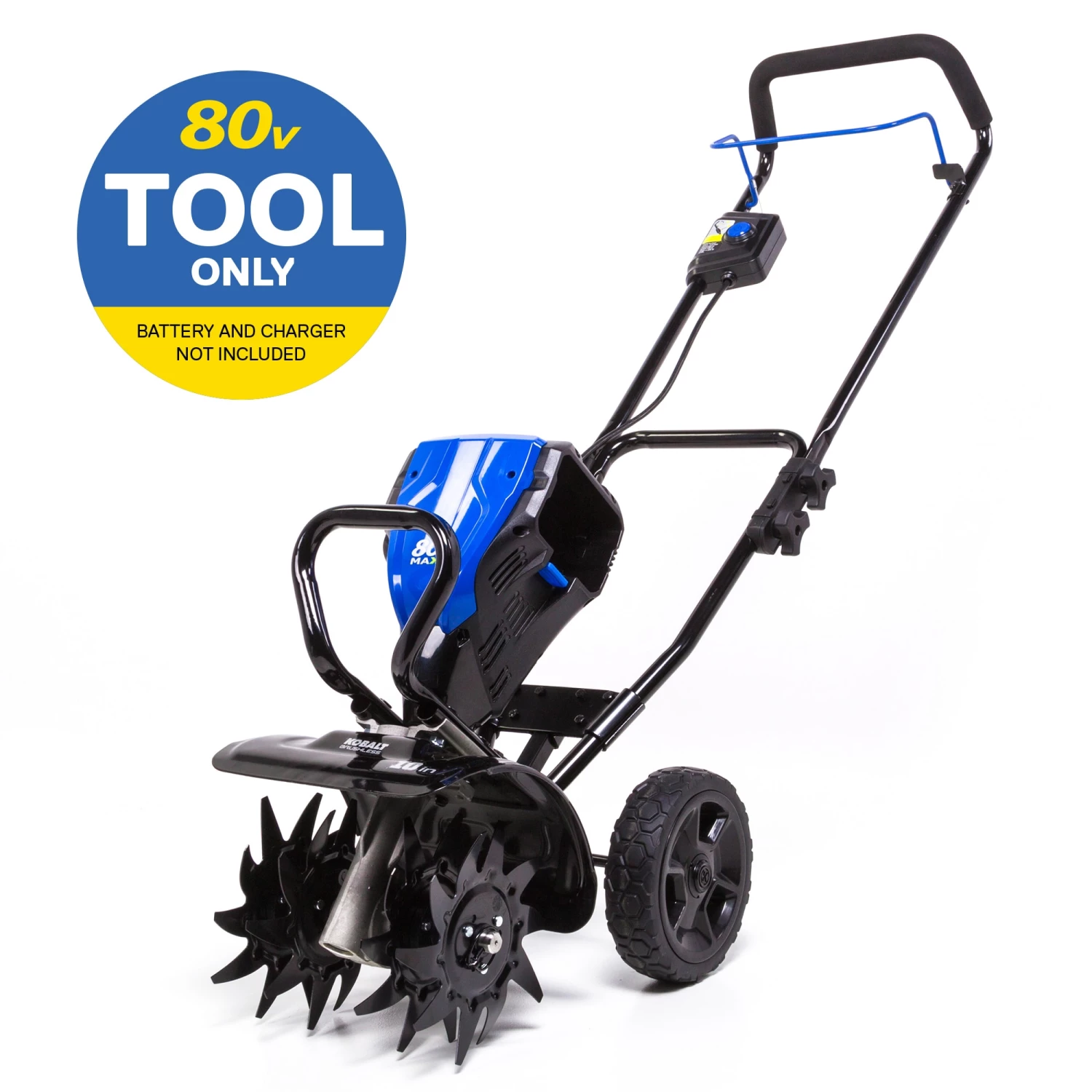 Kobalt Tillers & Cultivators 80-Volt Lithium Ion Forward-rotating Cordless Electric Cultivator (Tool Only) 1 Kobalt Tillers & Cultivators 80-Volt Lithium Ion Forward-rotating Cordless Electric Cultivator (Tool Only)