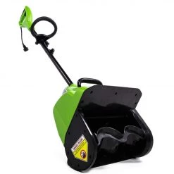 Greenworks Snow Blowers 8-Amp 12-in Corded Electric Snow Blower -Outdoor Tools & Equipment Fashion Store 08567995