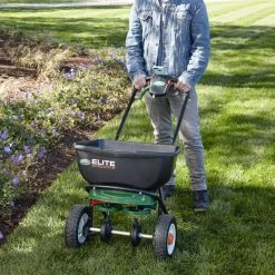 Scotts Spreaders & Sprayers Elite Spreader 80-lb Broadcast Fertilizer Spreader -Outdoor Tools & Equipment Fashion Store 08706674