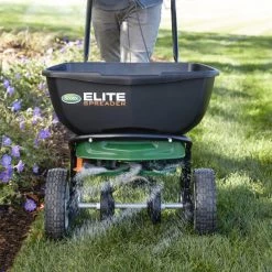 Scotts Spreaders & Sprayers Elite Spreader 80-lb Broadcast Fertilizer Spreader -Outdoor Tools & Equipment Fashion Store 08706678
