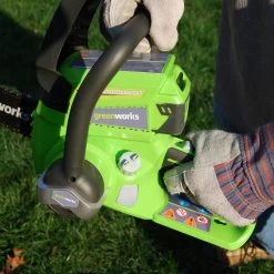 Greenworks Chainsaws & Pole Saws 24-Volt 10-in Cordless Electric Chainsaw 2 Ah (Battery & Charger Included) -Outdoor Tools & Equipment Fashion Store 08868241
