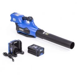 Kobalt Leaf Blowers 80-volt Max 630-CFM Brushless Handheld Cordless Electric Leaf Blower 2.5 Ah (Battery & Charger Included)