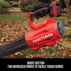CRAFTSMAN Leaf Blowers V20 20-volt Max 350-CFM Brushless Handheld Cordless Electric Leaf Blower (Battery Included) -Outdoor Tools & Equipment Fashion Store 09806763