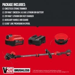 CRAFTSMAN Trimmers & Edgers WEEDWACKER V20 20-Volt Max 13-in Straight Cordless String Trimmer (Battery Included) -Outdoor Tools & Equipment Fashion Store 09806983