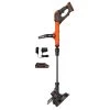 BLACK+DECKER Trimmers & Edgers EASYFEED 20-Volt Max 12-in Straight Cordless String Trimmer With Edger Capable (Battery Included)