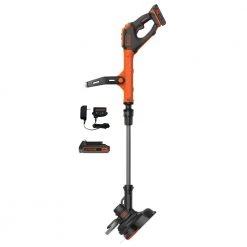 BLACK+DECKER Trimmers & Edgers EASYFEED 20-Volt Max 12-in Straight Cordless String Trimmer With Edger Capable (Battery Included)