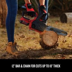 CRAFTSMAN Chainsaws & Pole Saws V20 20-volt Max 12-in Cordless Electric Chainsaw 4 Ah (Battery & Charger Included) 24 CRAFTSMAN Chainsaws & Pole Saws V20 20-volt Max 12-in Cordless Electric Chainsaw 4 Ah (Battery & Charger Included) -Outdoor Tools & Equipment Fashion Store 09832616
