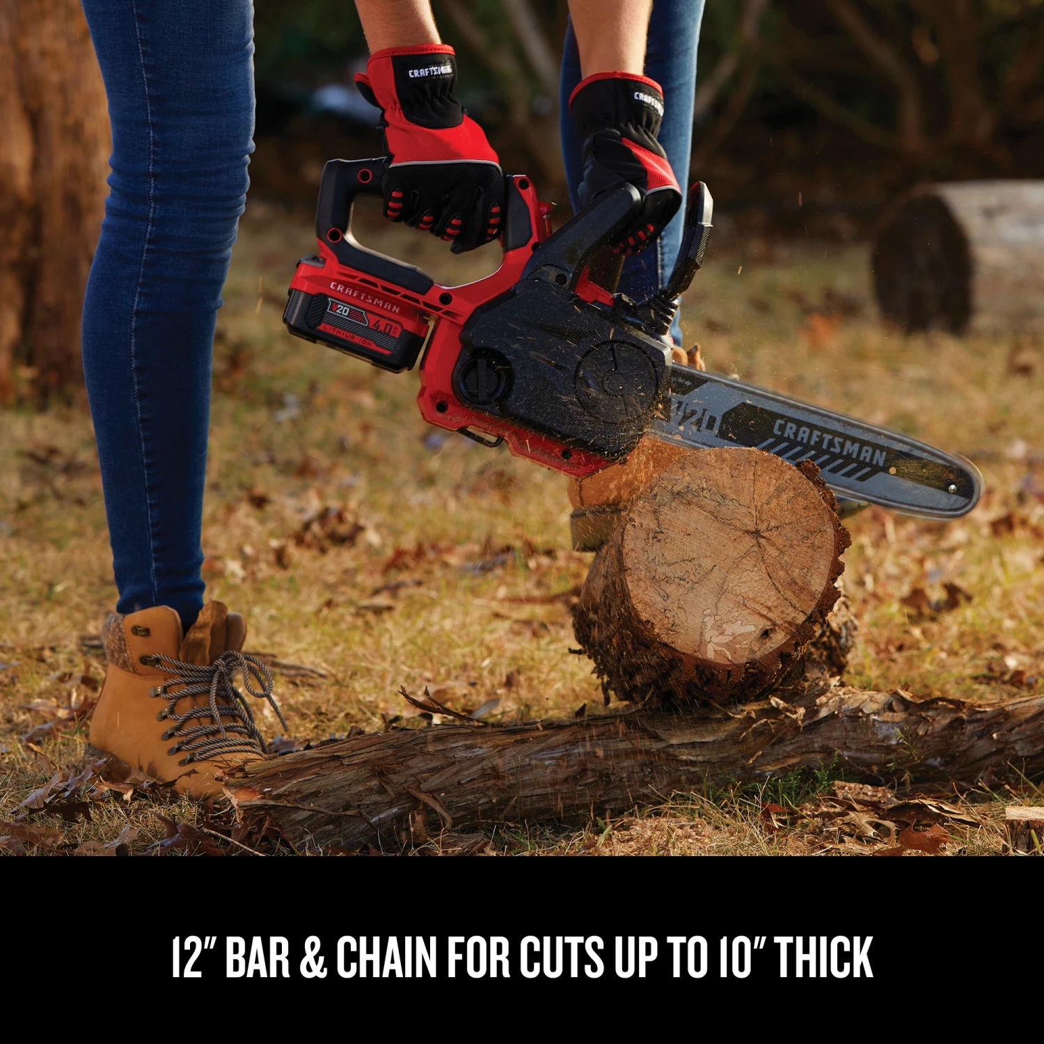 CRAFTSMAN Chainsaws & Pole Saws V20 20-volt Max 12-in Cordless Electric Chainsaw 4 Ah (Battery & Charger Included) 5 CRAFTSMAN Chainsaws & Pole Saws V20 20-volt Max 12-in Cordless Electric Chainsaw 4 Ah (Battery & Charger Included) - Image 5