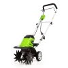 Greenworks Tillers & Cultivators 8.5-Amp 11-in Forward-rotating Corded Electric Cultivator