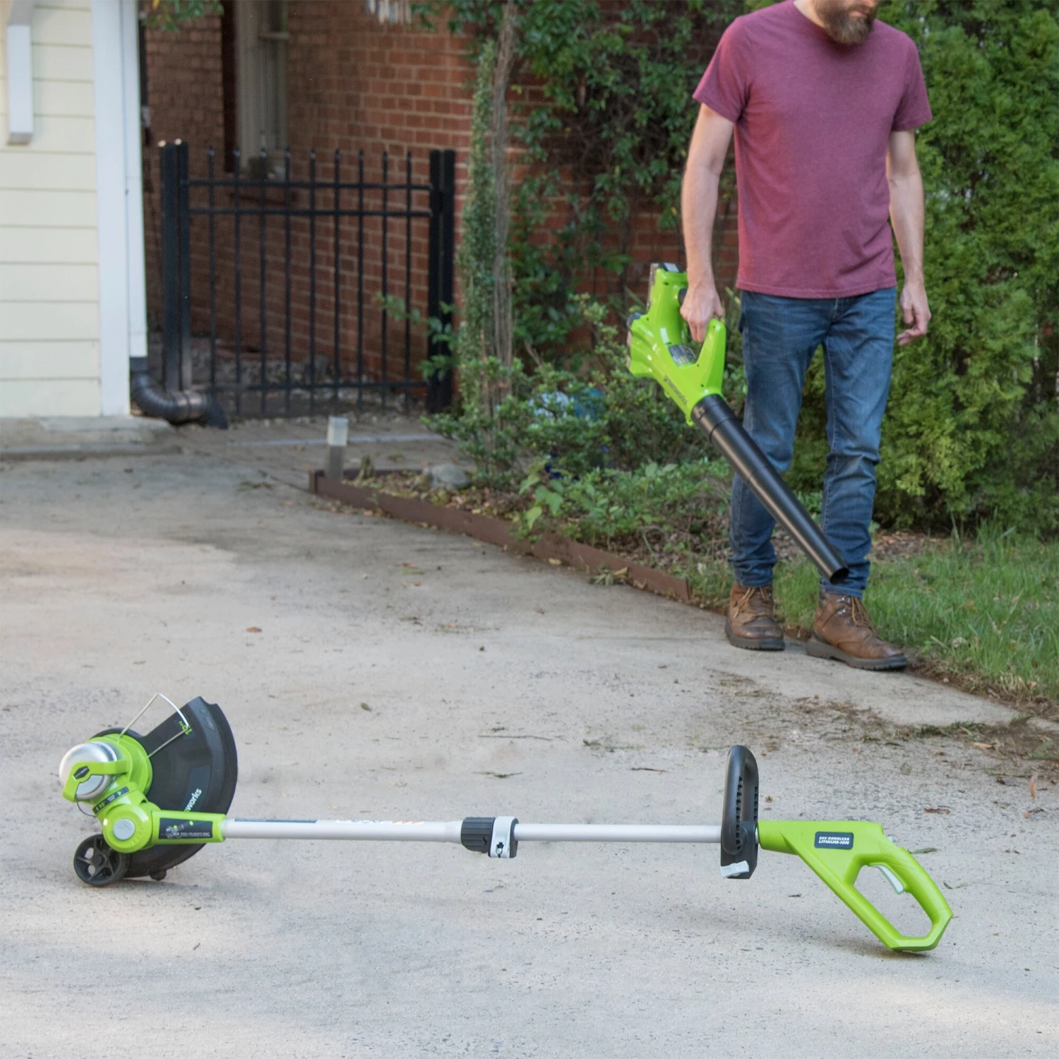 Greenworks Power Equipment Combo Kits 2-Piece 24-volt Cordless Power Equipment Combo Kit 10 Greenworks Power Equipment Combo Kits 2-Piece 24-volt Cordless Power Equipment Combo Kit - Image 10