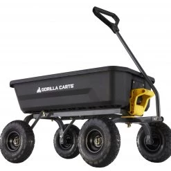 Gorilla Carts Wheelbarrows & Yard Carts 4-cu ft Poly Yard Cart