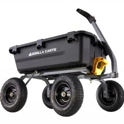 Gorilla Carts Wheelbarrows & Yard Carts 7-cu ft Poly Yard Cart