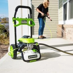Greenworks Pressure Washers 2000-PSI 1.2-GPM Cold Water Electric Pressure Washer 22 Greenworks Pressure Washers 2000-PSI 1.2-GPM Cold Water Electric Pressure Washer -Outdoor Tools & Equipment Fashion Store 10217269