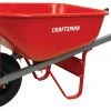 CRAFTSMAN Wheelbarrows & Yard Carts 6 Cubic Ft Steel Tray Wheelbarrow, Steel Handles