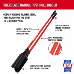 CRAFTSMAN Lawn & Garden Hand Tools 9-in Post Hole Digger -Outdoor Tools & Equipment Fashion Store 10339289 scaled