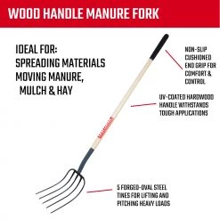 CRAFTSMAN Lawn & Garden Hand Tools 54-in L Wood-handle Forged Manure Fork 10 CRAFTSMAN Lawn & Garden Hand Tools 54-in L Wood-handle Forged Manure Fork -Outdoor Tools & Equipment Fashion Store 10339303