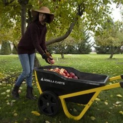 Gorilla Carts Wheelbarrows & Yard Carts 7-cu ft Poly Yard Cart -Outdoor Tools & Equipment Fashion Store 10383554 scaled