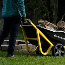 Gorilla Carts Wheelbarrows & Yard Carts 7-cu ft Poly Yard Cart -Outdoor Tools & Equipment Fashion Store 10383555 scaled