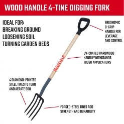 CRAFTSMAN Lawn & Garden Hand Tools 42-in L Wood-Handle Forged Spading Fork 11 CRAFTSMAN Lawn & Garden Hand Tools 42-in L Wood-Handle Forged Spading Fork -Outdoor Tools & Equipment Fashion Store 10414824