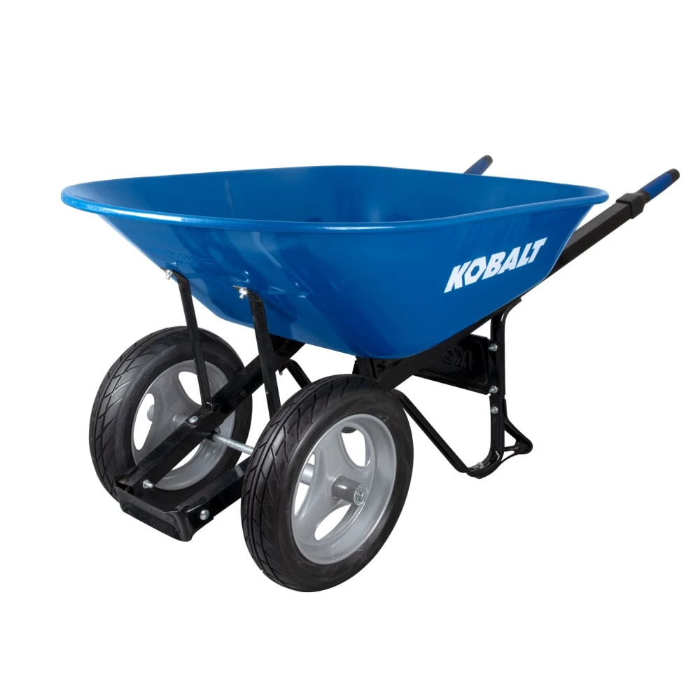 Kobalt Wheelbarrows & Yard Carts 7-cu ft Steel Wheelbarrow with Flat-Free Tire 1 Kobalt Wheelbarrows & Yard Carts 7-cu ft Steel Wheelbarrow with Flat-Free Tire