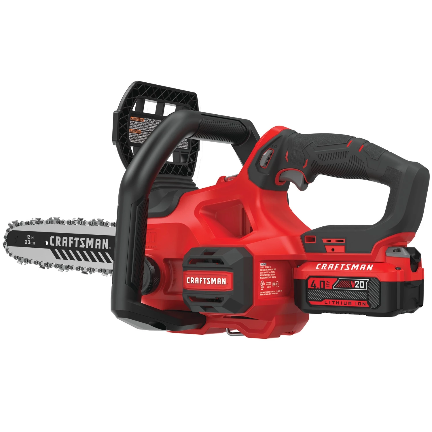CRAFTSMAN Chainsaws & Pole Saws V20 20-volt Max 12-in Cordless Electric Chainsaw 4 Ah (Battery & Charger Included) 9 CRAFTSMAN Chainsaws & Pole Saws V20 20-volt Max 12-in Cordless Electric Chainsaw 4 Ah (Battery & Charger Included) - Image 9