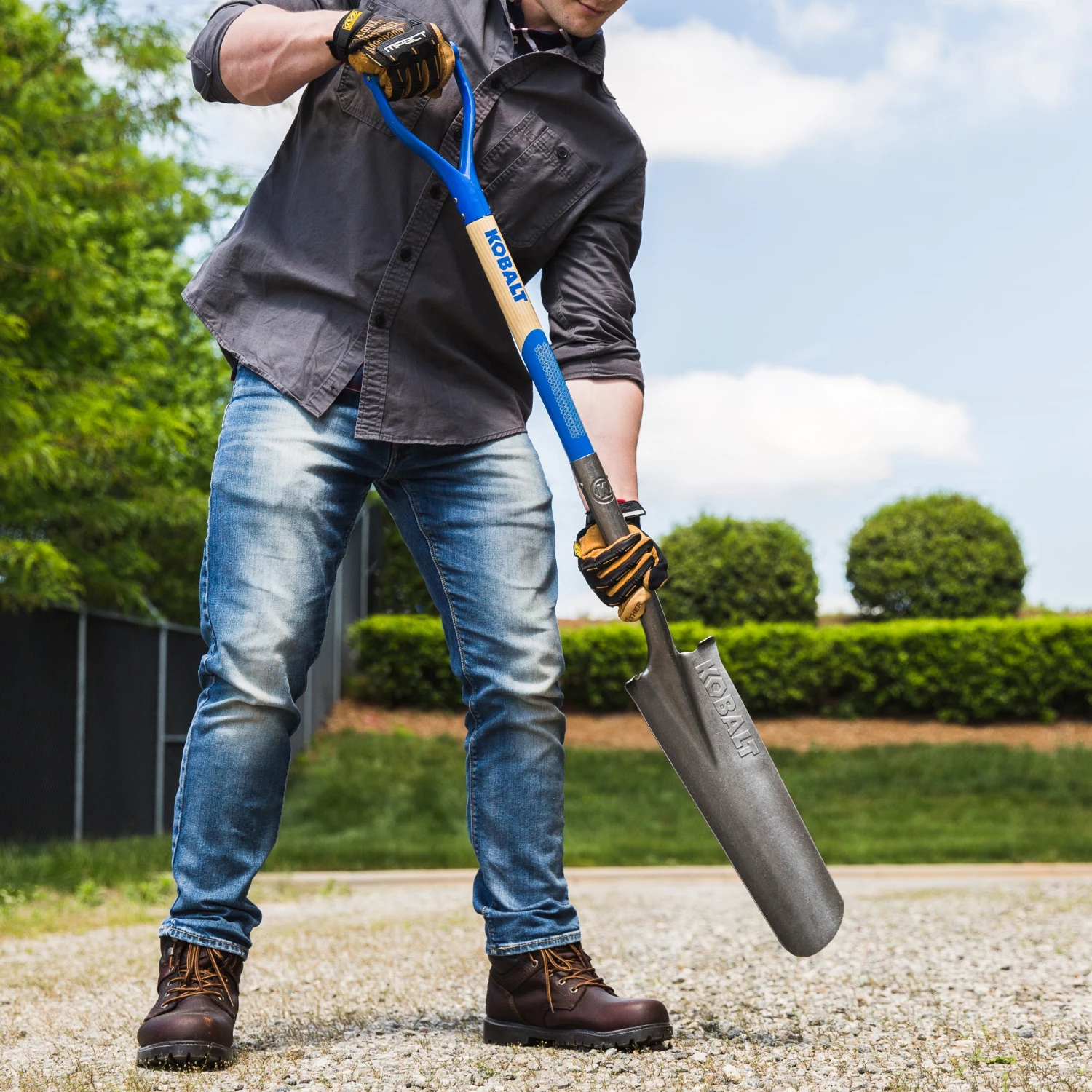 Kobalt Shovels & Spades 32.5-in Wood D-Handle Drain Spade 4 Kobalt Shovels & Spades 32.5-in Wood D-Handle Drain Spade - Image 4