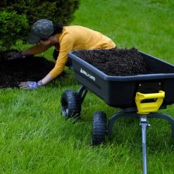 Gorilla Carts Wheelbarrows & Yard Carts 4-cu ft Poly Yard Cart -Outdoor Tools & Equipment Fashion Store 11064522 scaled