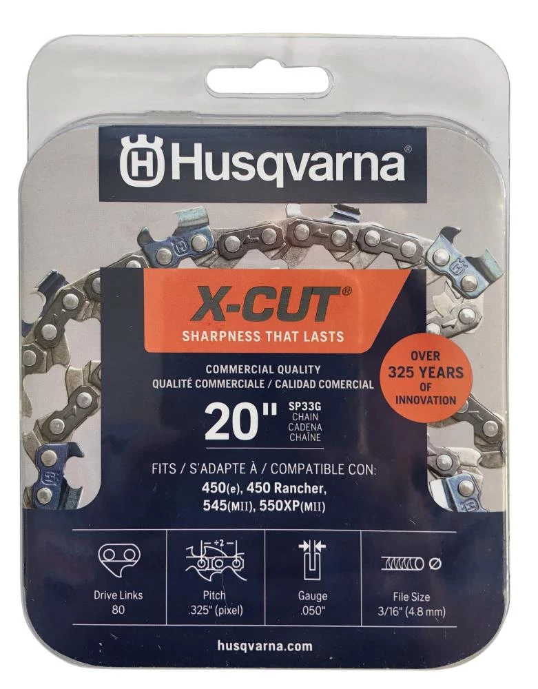 Husqvarna Chainsaws & Pole Saws 20-in 80 Link Replacement Chainsaw Chain 1 Husqvarna Chainsaws & Pole Saws 20-in 80 Link Replacement Chainsaw Chain