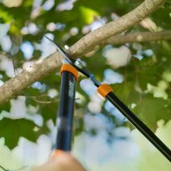 Fiskars Lawn & Garden Hand Tools Power-Lever 21.25-in Steel Compound Bypass Lopper -Outdoor Tools & Equipment Fashion Store 11383466