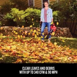 CRAFTSMAN Leaf Blowers 20-volt Max 340-CFM Handheld Cordless Electric Leaf Blower (Battery & Charger Included) -Outdoor Tools & Equipment Fashion Store 11426723