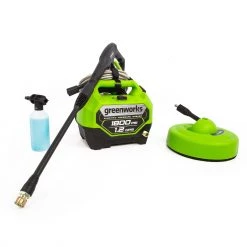 Greenworks Pressure Washers 1800-PSI 1.1-GPM Cold Water Electric Pressure Washer -Outdoor Tools & Equipment Fashion Store 11523744