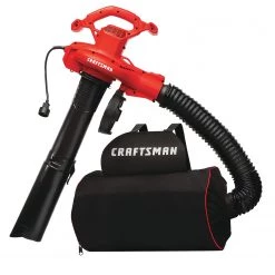 CRAFTSMAN Leaf Blowers 12-Amp 450-CFM 260-MPH Corded Electric Leaf Blower (Vacuum Kit Included)