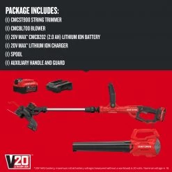 CRAFTSMAN Power Equipment Combo Kits V20 2-Piece 20-volt Max Cordless Power Equipment Combo Kit 22 CRAFTSMAN Power Equipment Combo Kits V20 2-Piece 20-volt Max Cordless Power Equipment Combo Kit -Outdoor Tools & Equipment Fashion Store 11629525