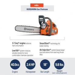 Husqvarna Chainsaws & Pole Saws 440E 18-in 40.9-cc 2-Cycle Gas Chainsaw 15 Husqvarna Chainsaws & Pole Saws 440E 18-in 40.9-cc 2-Cycle Gas Chainsaw -Outdoor Tools & Equipment Fashion Store 12028155