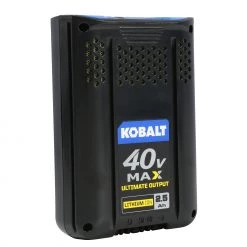 Kobalt Power Equipment Parts 40-Volt Max 2.5 Ah Rechargeable Lithium Ion (Li-Ion) Cordless Power Equipment Battery -Outdoor Tools & Equipment Fashion Store 12049648