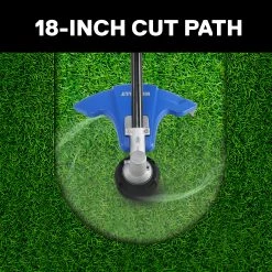 Kobalt Trimmers & Edgers 10-Amp 18-in Corded Electric String Trimmer with Attachment Capability -Outdoor Tools & Equipment Fashion Store 12050567