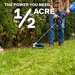Kobalt Trimmers & Edgers 40-Volt Max 16-in Straight Cordless String Trimmer with Attachment Capable and (Battery Included) -Outdoor Tools & Equipment Fashion Store 12085939