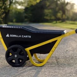 Gorilla Carts Wheelbarrows & Yard Carts 7-cu ft Poly Yard Cart -Outdoor Tools & Equipment Fashion Store 14517709 scaled