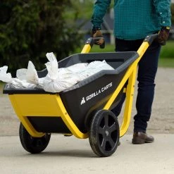Gorilla Carts Wheelbarrows & Yard Carts 7-cu ft Poly Yard Cart -Outdoor Tools & Equipment Fashion Store 14517710 scaled