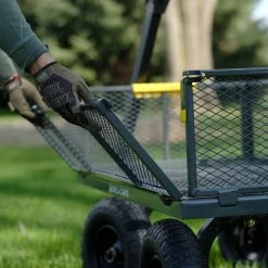 Gorilla Carts Wheelbarrows & Yard Carts 6-cu ft Steel Yard Cart -Outdoor Tools & Equipment Fashion Store 14613725 scaled