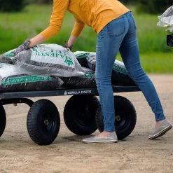 Gorilla Carts Wheelbarrows & Yard Carts 6-cu ft Steel Yard Cart -Outdoor Tools & Equipment Fashion Store 14613727 scaled