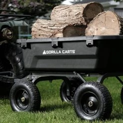 Gorilla Carts Wheelbarrows & Yard Carts 7-cu ft Poly Yard Cart -Outdoor Tools & Equipment Fashion Store 15092924 scaled